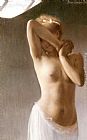 Pierre Carrier-belleuse Canvas Paintings - La Premiere Pose